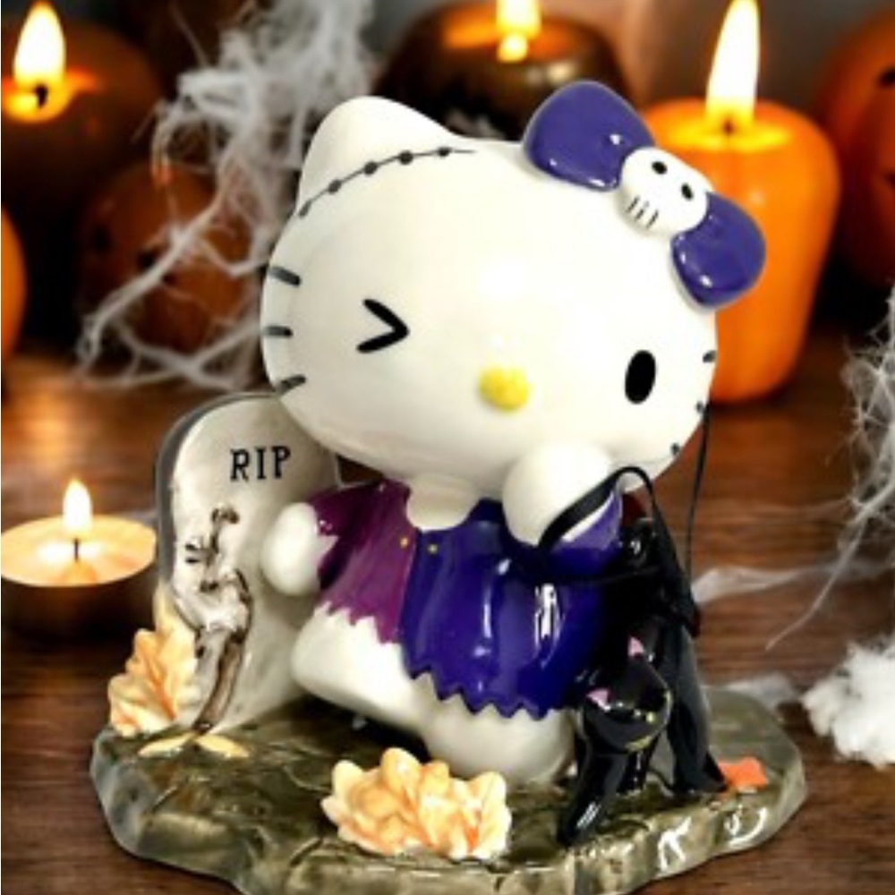 NWOB**Hello Kitty Halloween RIP Figurine Blue Sky Clayworks Sanrio @2025